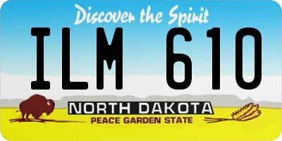 ND license plate ILM610