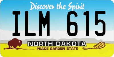 ND license plate ILM615