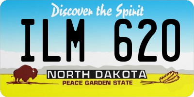 ND license plate ILM620