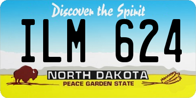 ND license plate ILM624