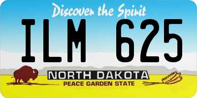 ND license plate ILM625