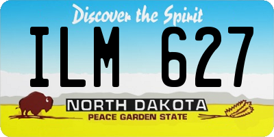 ND license plate ILM627