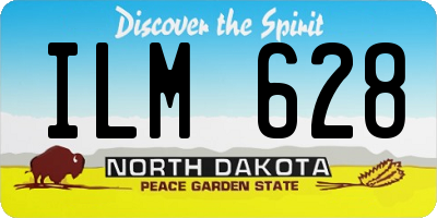 ND license plate ILM628