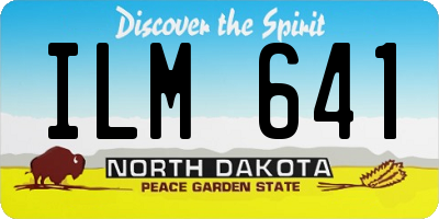 ND license plate ILM641