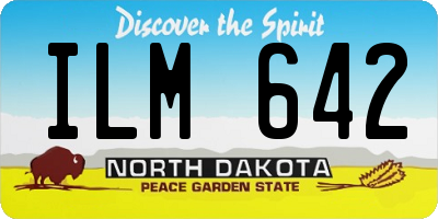 ND license plate ILM642