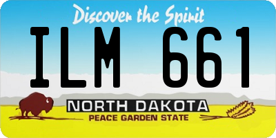 ND license plate ILM661