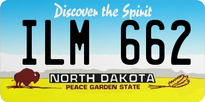 ND license plate ILM662