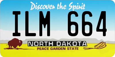 ND license plate ILM664