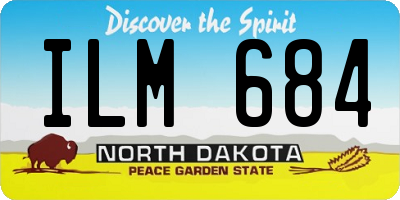 ND license plate ILM684