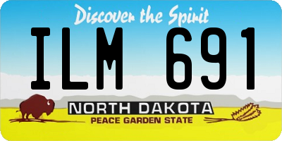 ND license plate ILM691