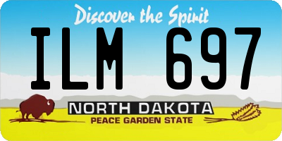 ND license plate ILM697