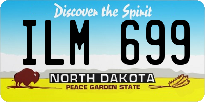 ND license plate ILM699