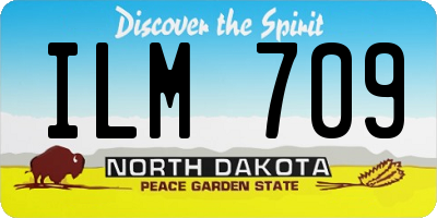 ND license plate ILM709