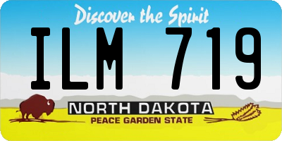 ND license plate ILM719