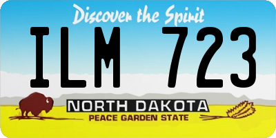 ND license plate ILM723