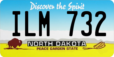 ND license plate ILM732