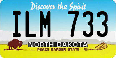 ND license plate ILM733