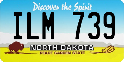 ND license plate ILM739