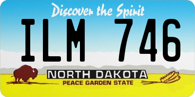 ND license plate ILM746