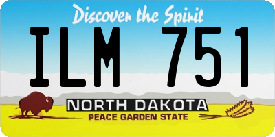 ND license plate ILM751