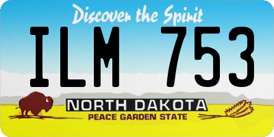 ND license plate ILM753