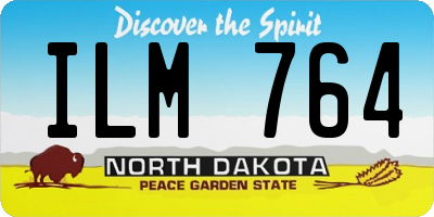 ND license plate ILM764