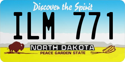 ND license plate ILM771