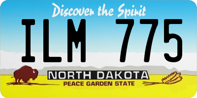 ND license plate ILM775