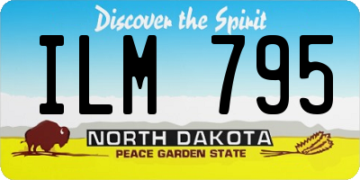 ND license plate ILM795