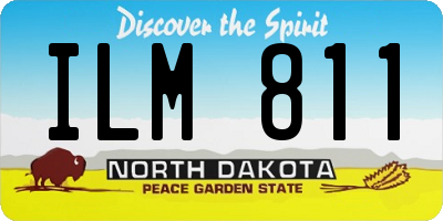 ND license plate ILM811