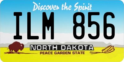 ND license plate ILM856