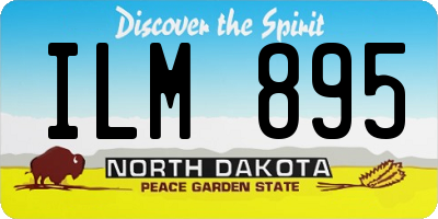 ND license plate ILM895