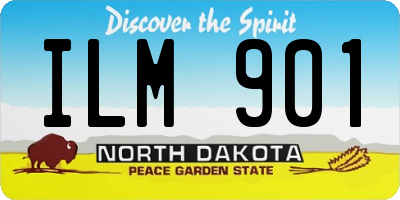 ND license plate ILM901