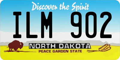 ND license plate ILM902