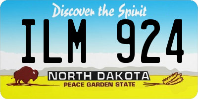 ND license plate ILM924