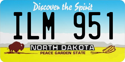 ND license plate ILM951