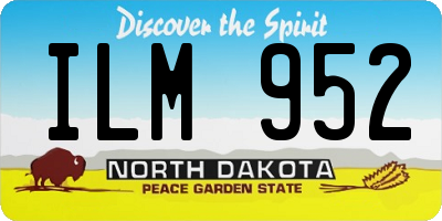 ND license plate ILM952