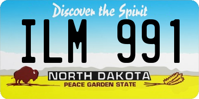 ND license plate ILM991