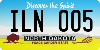 ND license plate ILN005