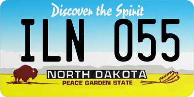 ND license plate ILN055