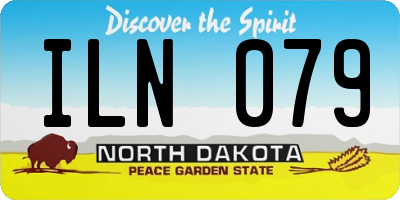 ND license plate ILN079