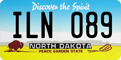 ND license plate ILN089