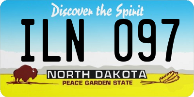 ND license plate ILN097