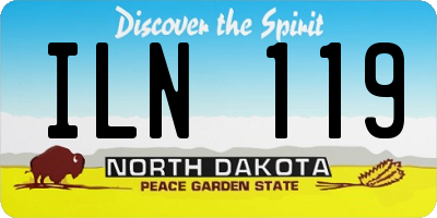 ND license plate ILN119