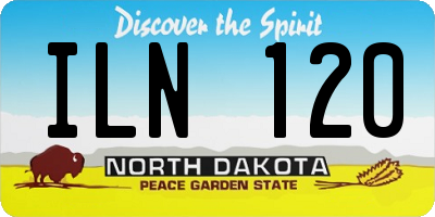 ND license plate ILN120