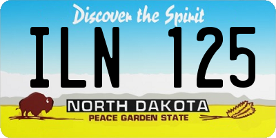 ND license plate ILN125