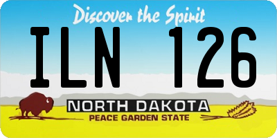 ND license plate ILN126