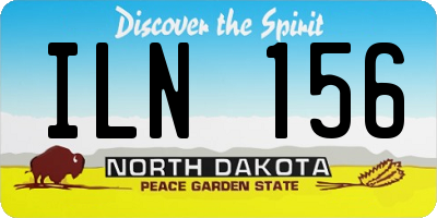 ND license plate ILN156
