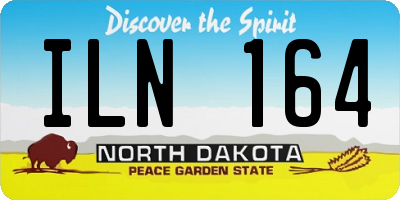 ND license plate ILN164