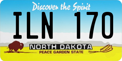 ND license plate ILN170